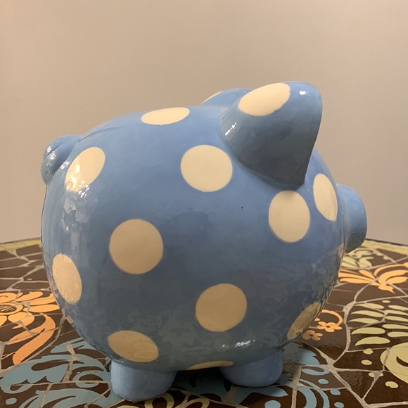 ELEGANT BABY Piggy Bank. Blue - Picture 5 of 7